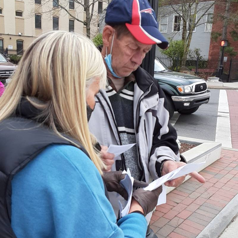 volontariato con i senzatetto a Boston